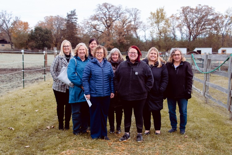 CSB presented a check to Tiny Hooves Animal Sanctuary on November 4th, 2021.