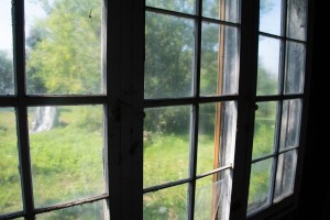 The barn also has beautiful windows that wrap around.